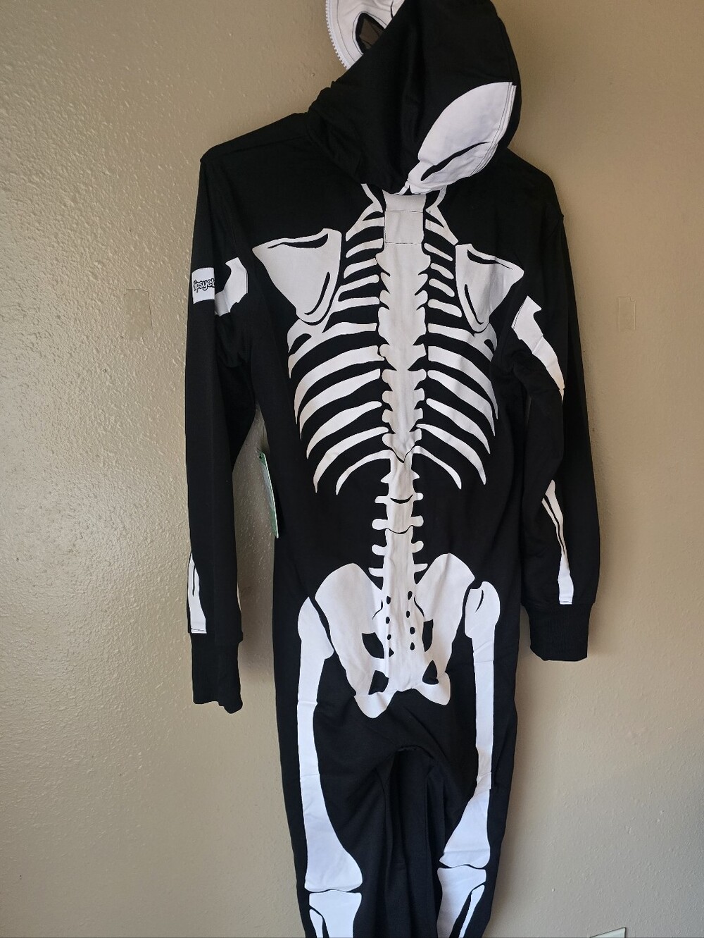 NWT Tipsy Elves Skeleton Hooded Jumpsuit Costume Onesie - XS - Picture 2 of 10